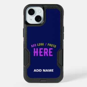 STYLISH MODERN CUSTOM NAVY BLUE VERIFIED BRANDED iPhone 15 CASE