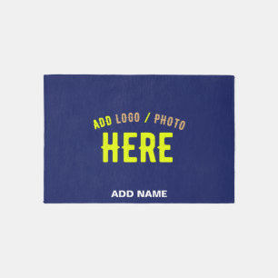 STYLISH MODERN CUSTOM NAVY BLUE VERIFIED BRANDED OUTDOOR RUG