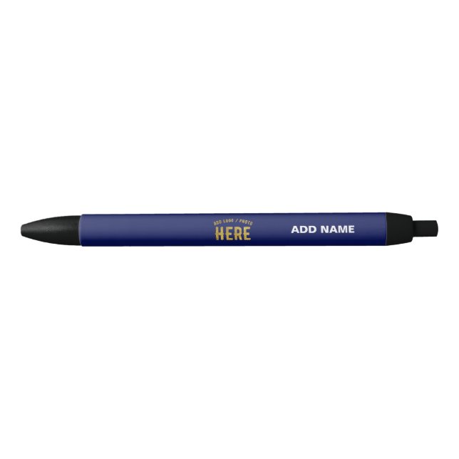 STYLISH MODERN CUSTOM NAVY BLUE VERIFIED BRANDED PEN (Front)