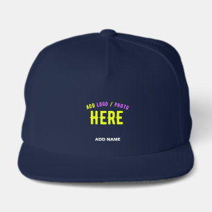 STYLISH MODERN CUSTOM NAVY BLUE VERIFIED BRANDED SNAP BACK HAT