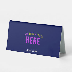 STYLISH MODERN CUSTOM NAVY BLUE VERIFIED BRANDED TABLE TENT