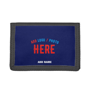 STYLISH MODERN CUSTOM NAVY BLUE VERIFIED BRANDED TRIFOLD WALLET