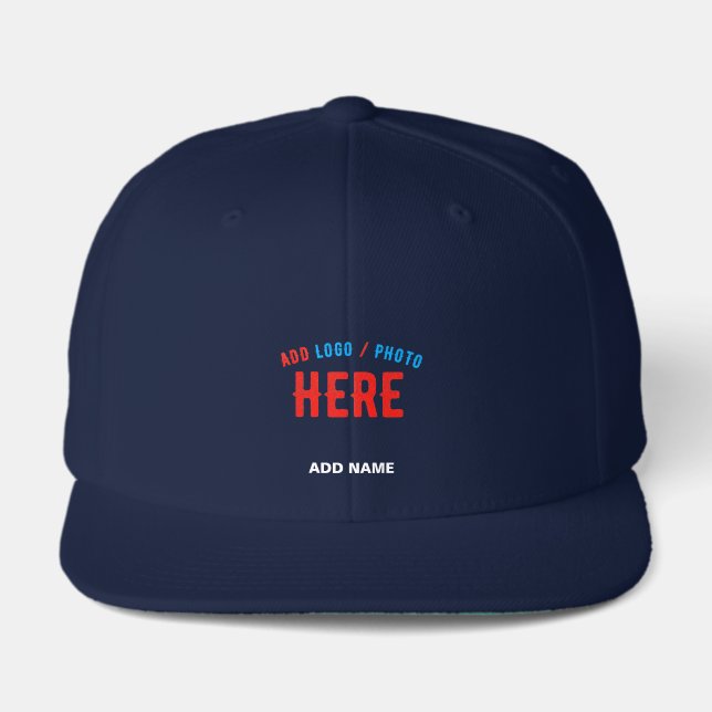 STYLISH MODERN CUSTOM NAVY BLUE VERIFIED BRANDED VISOR  (Front)