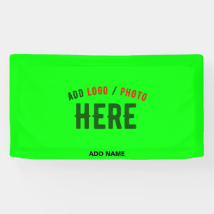 STYLISH MODERN CUSTOM NEON GREEN VERIFIED BRANDED BANNER