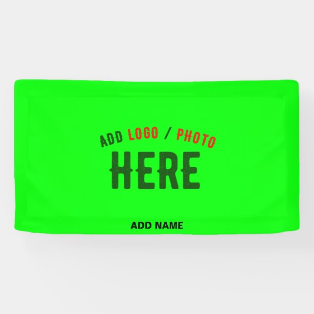 STYLISH MODERN CUSTOM NEON GREEN VERIFIED BRANDED BANNER (Horizontal)