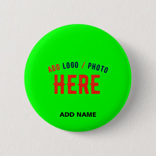 STYLISH MODERN CUSTOM NEON GREEN VERIFIED BRANDED BUTTON