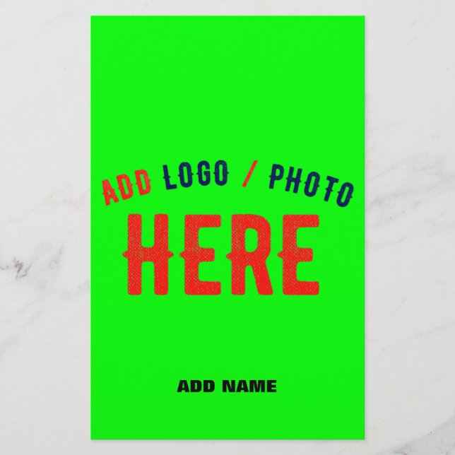 STYLISH MODERN CUSTOM NEON GREEN VERIFIED BRANDED FLYER (Front)