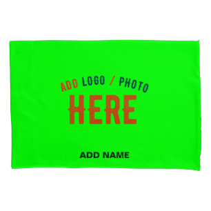 STYLISH MODERN CUSTOM NEON GREEN VERIFIED BRANDED PILLOW CASE