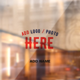 STYLISH MODERN CUSTOM PARTIAL TRANSPARENT BRANDED WINDOW CLING