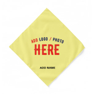 STYLISH MODERN CUSTOM PASTEL YELLOW VERIFIED BRAND BANDANA