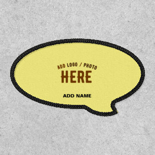 STYLISH MODERN CUSTOM PASTEL YELLOW VERIFIED BRAND PATCH