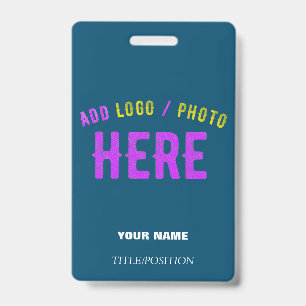 STYLISH MODERN CUSTOM PRUSSIAN BLUE VERIFIED BRAND BADGE