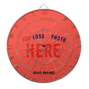 STYLISH MODERN CUSTOM RED ORANGE VERIFIED BRANDED DART BOARD