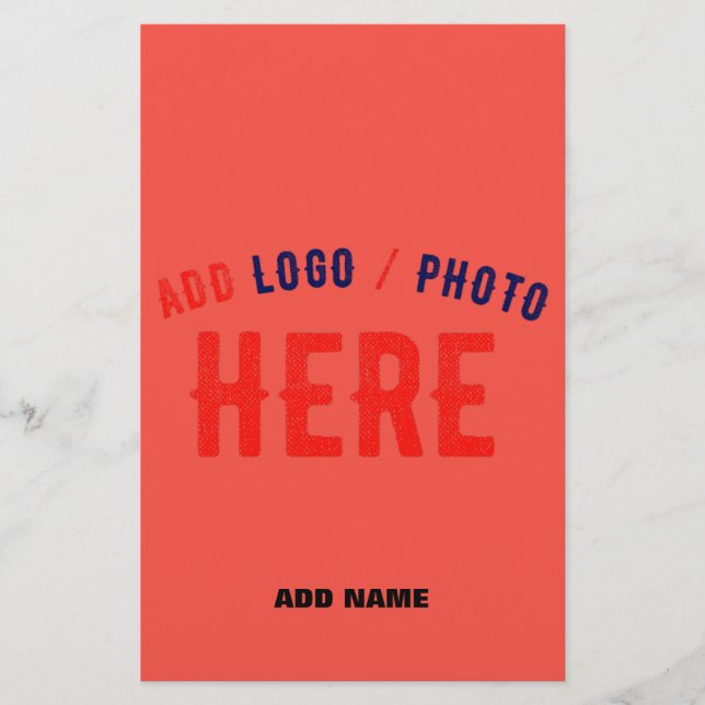 STYLISH MODERN CUSTOM RED ORANGE VERIFIED BRANDED FLYER (Front)