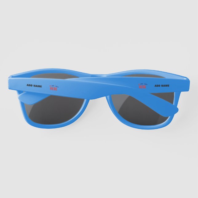 STYLISH MODERN CUSTOM ROYAL BLUE VERIFIED BRANDED SUNGLASSES (Back)