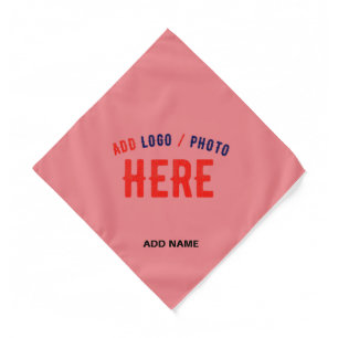 STYLISH MODERN CUSTOM SALMON PINK VERIFIED BRANDED BANDANA