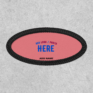 STYLISH MODERN CUSTOM SALMON PINK VERIFIED BRANDED PATCH