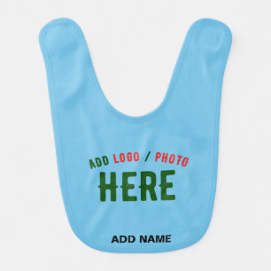 STYLISH MODERN CUSTOM SWAG SKY BLUE VERIFIED BRAND BABY BIB