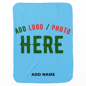 STYLISH MODERN CUSTOM SWAG SKY BLUE VERIFIED BRAND BABY BLANKET