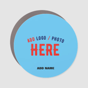 STYLISH MODERN CUSTOM SWAG SKY BLUE VERIFIED BRAND CAR MAGNET