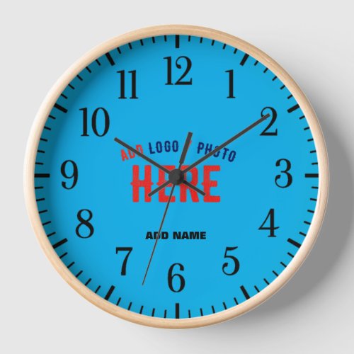 STYLISH MODERN CUSTOM SWAG SKY BLUE VERIFIED BRAND CLOCK