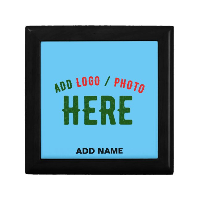 STYLISH MODERN CUSTOM SWAG SKY BLUE VERIFIED BRAND GIFT BOX (Front)