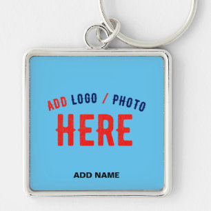 STYLISH MODERN CUSTOM SWAG SKY BLUE VERIFIED BRAND KEYCHAIN