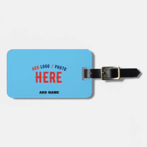 STYLISH MODERN CUSTOM SWAG SKY BLUE VERIFIED BRAND LUGGAGE TAG