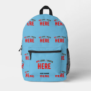 STYLISH MODERN CUSTOM SWAG SKY BLUE VERIFIED BRAND PRINTED BACKPACK
