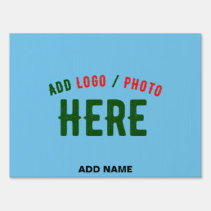 STYLISH MODERN CUSTOM SWAG SKY BLUE VERIFIED BRAND SIGN