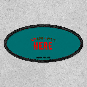 STYLISH MODERN CUSTOM TEAL GREEN VERIFIED BRANDED PATCH