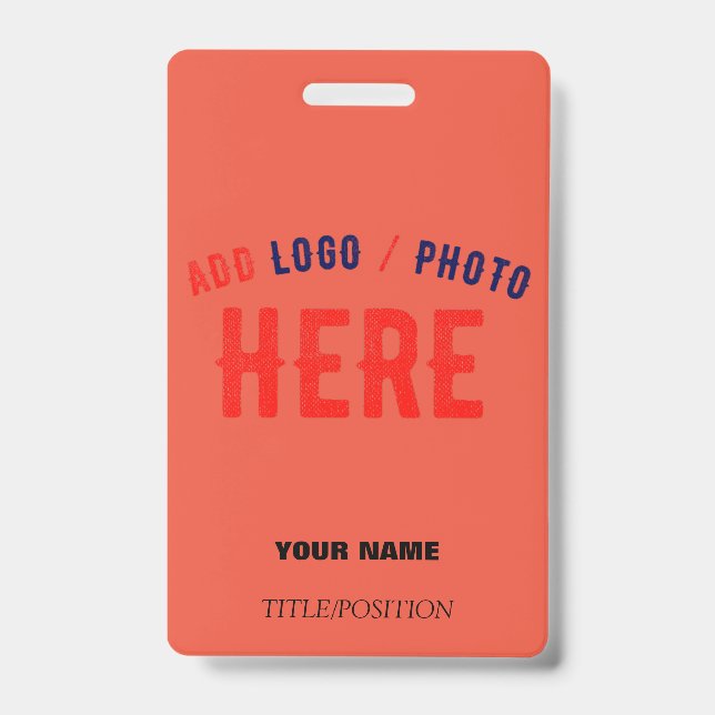 STYLISH MODERN CUSTOM TOMATO RED VERIFIED BRANDED BADGE (Front)