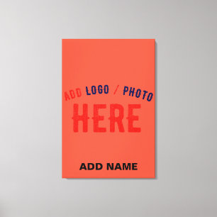 STYLISH MODERN CUSTOM TOMATO RED VERIFIED BRANDED CANVAS PRINT