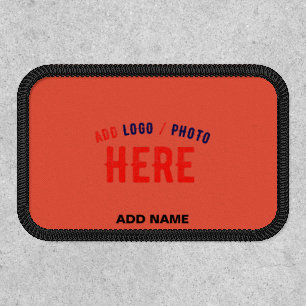 STYLISH MODERN CUSTOM TOMATO RED VERIFIED BRANDED PATCH