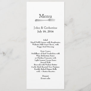 Stylish Modern Custom Wedding Table Menu