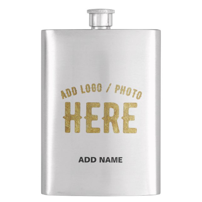 STYLISH MODERN CUSTOMIZABLE ASH VERIFIED BRANDED FLASK (Front)