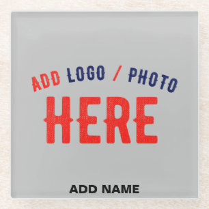 STYLISH MODERN CUSTOMIZABLE ASH VERIFIED BRANDED GLASS COASTER