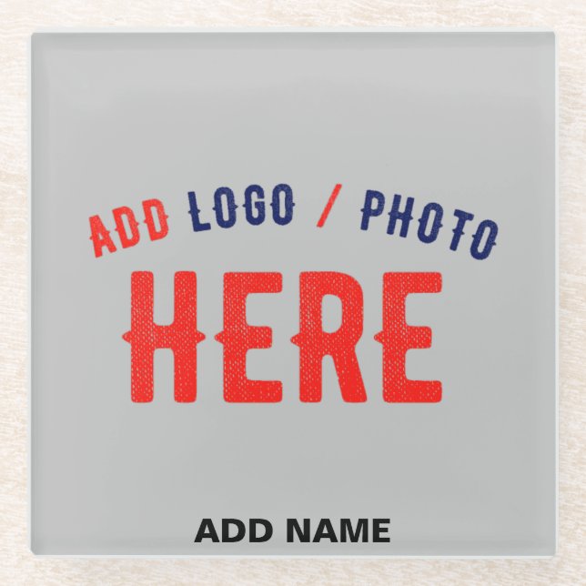 STYLISH MODERN CUSTOMIZABLE ASH VERIFIED BRANDED GLASS COASTER (Front)