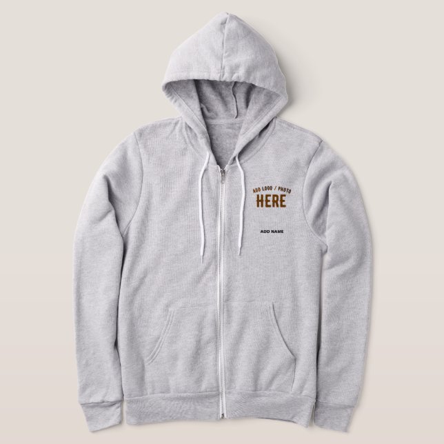 STYLISH MODERN CUSTOMIZABLE ASH VERIFIED BRANDED HOODIE (Laydown)