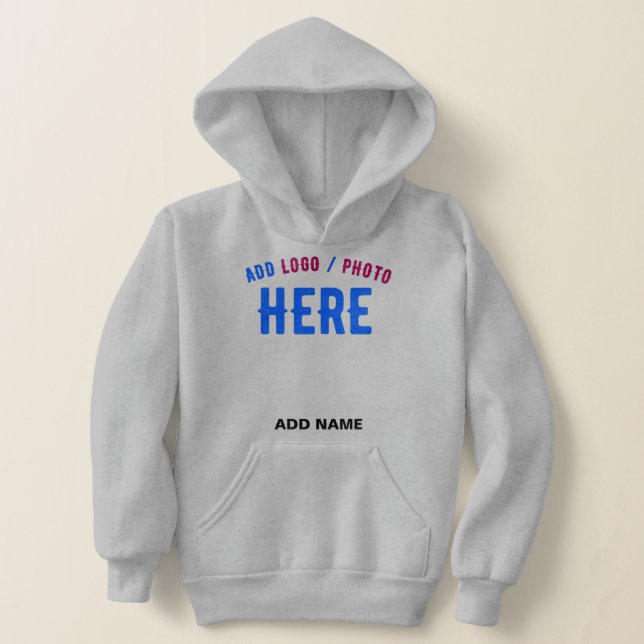 STYLISH MODERN CUSTOMIZABLE ASH VERIFIED BRANDED HOODIE (Laydown)