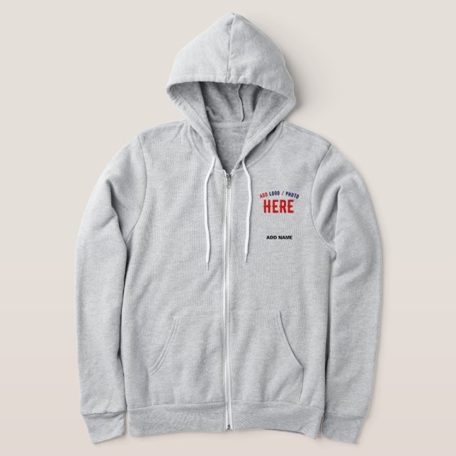 STYLISH MODERN CUSTOMIZABLE ASH VERIFIED BRANDED HOODIE (Laydown)