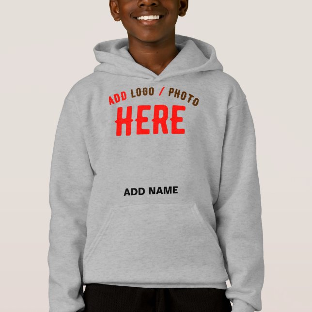 STYLISH MODERN CUSTOMIZABLE ASH VERIFIED BRANDED HOODIE (Front)