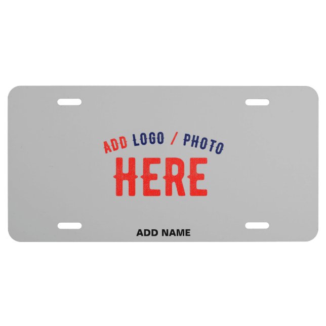 STYLISH MODERN CUSTOMIZABLE ASH VERIFIED BRANDED LICENSE PLATE (Front)