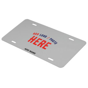 STYLISH MODERN CUSTOMIZABLE ASH VERIFIED BRANDED LICENSE PLATE