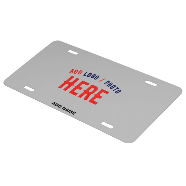 STYLISH MODERN CUSTOMIZABLE ASH VERIFIED BRANDED LICENSE PLATE (Side)