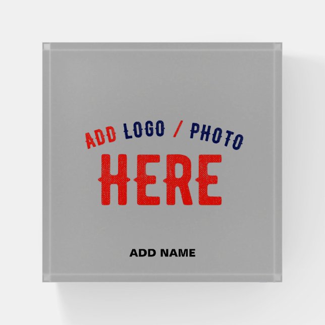 STYLISH MODERN CUSTOMIZABLE ASH VERIFIED BRANDED PAPERWEIGHT (Front)