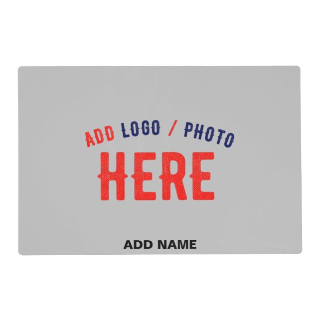 STYLISH MODERN CUSTOMIZABLE ASH VERIFIED BRANDED PLACEMAT (Front)