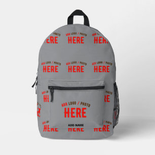 STYLISH MODERN CUSTOMIZABLE ASH VERIFIED BRANDED PRINTED BACKPACK