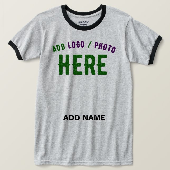 STYLISH MODERN CUSTOMIZABLE ASH VERIFIED BRANDED T-Shirt (Design Front)