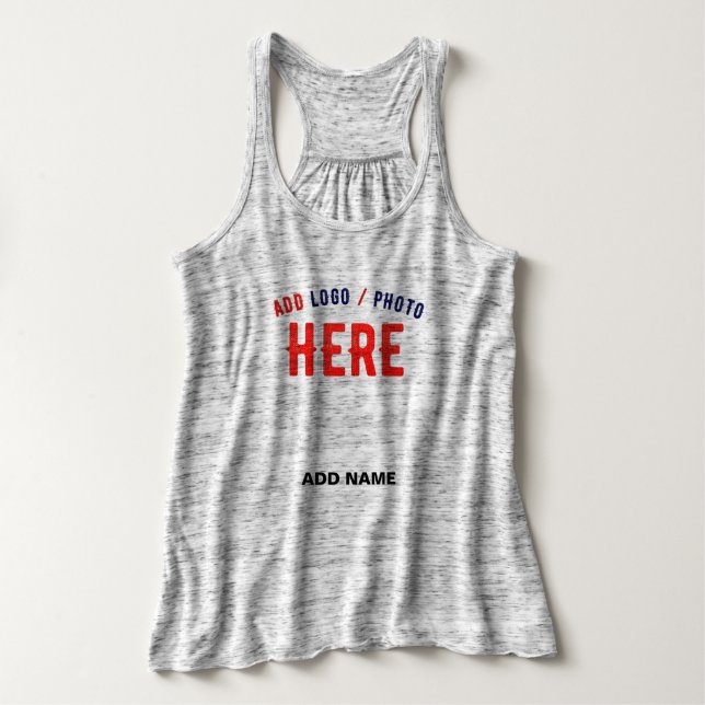 STYLISH MODERN CUSTOMIZABLE ASH VERIFIED BRANDED TANK TOP (Design Front)